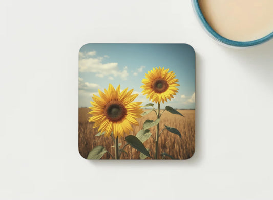 Sunflower Coaster - great for home, office or gifting
