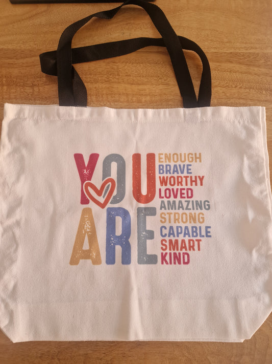 Large canvas tote bag